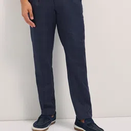 THE BEAR HOUSE Men's Checked Regular Fit Formal Trouser-image-96