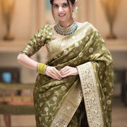VILLAGIUS Woven Design Pure Silk Kanjeevaram Saree-picture-52