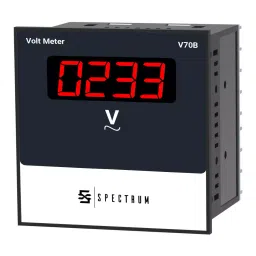 Spectrum Volt Meter, V70B 72x72 mm Size 68x68 mm Panel Cutout-34