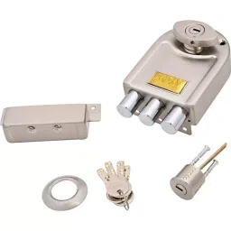 Atom Stainless Steel Silver Glossy Finish Deadbolt Lock, ML003-SS-BSK-47