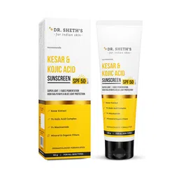 DR. SHETHS Kesar & Kojic Acid Sunscreen SPF 50+ PA++++- 125g-28