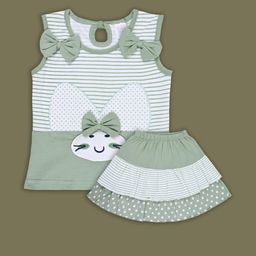 Wish Karo Girls Striped Top with Shorts-image-19