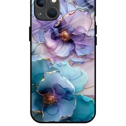 QRIOH Floral Printed iPhone 13 Mini Back Case Mobile Accessories-image-78