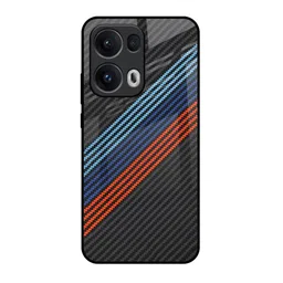 QRIOH Printed Oppo Reno13 Pro 5G Carbon Inspired Glass Back Case Mobile Accessories-image-83