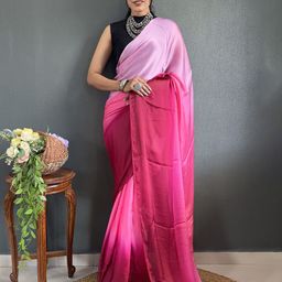 KAYOMMI Ombre Pure Crepe Ready to Wear Saree-image-59