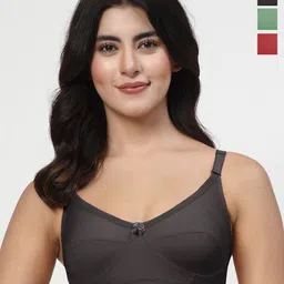 LILY akihdar Women Pack Of 3 Full Coverage Non Padded Non Wired Everyday Bra-picture-13