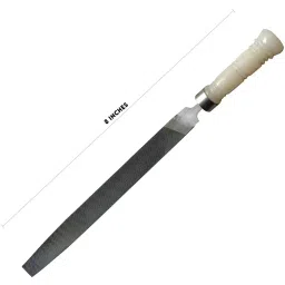 AMB 8 inch (203.2 mm) Flat Half Round File Tool With PVC Handle, AZFHR08_1 (Set of 3) image 3
