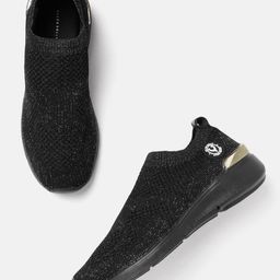 Allen Solly Women Woven Design Slip-On Sneakers-44