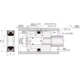 NOK φ177x200 mm SPGW Type PTFE + Nitrile Rubber Packing Seal, SPGW 200 177 15.5-image-21