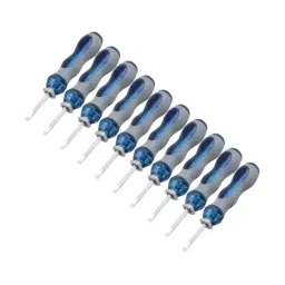 Sceptre Blue Reversible and Adjustable Screwdriver with Flat and Phillips Head Type(Pack of 12)-28