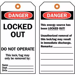 BRADY Danger Sign Tag Paper, 3VAV9-image-86