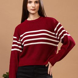 Mast & Harbour Striped Cotton Pullover-picture-39