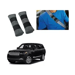 Auto Pearl Seat Belt Cushion (Pack of 2, Grey Black) Compatible for Land Rover Range Rover-picture-34