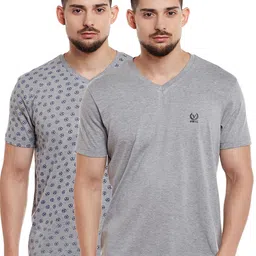 VIMAL JONNEY Men Pack of 2 V-Neck T-shirts-image-45