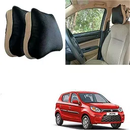 Auto Pearl Set of 2 Pcs Car Seat Neck Pillow, Headrest Cushion for Maruti Suzuki Alto 800 2019-31