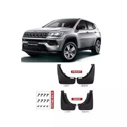 Automoto Cup Type Mud Flaps Splash Guard Front & Rear for Jeep Compass All Models (Set of 4)-11