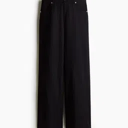 H&M Wide Linen-Blend Trousers-image-87