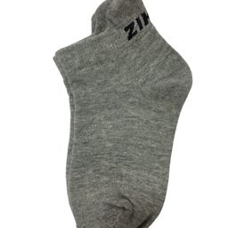 AHC Colorful 100% Cotton Ankle-Length Kids Socks (6-9 Years) - Comfortable & Durable  (Grey)-image-5