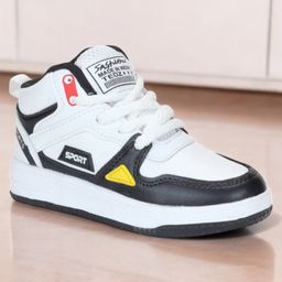 Lil Lollipop Sport Text Patch Detailed Lace Up Shoes - Black-82