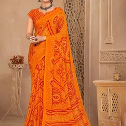 THE FASHION ATTIRE Women Bandhani Printed Bandhani Saree-picture-29