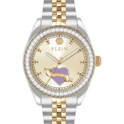 PHILIPP PLEIN Newness Men Brass Dial & Stainless Steel Straps Analogue Watch PW2BA0925-27