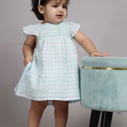 Nature Nook Kids Checked Fit & Flare Dress-picture-55