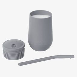 ezpz Happy Cup with Straw System Pewter - 236 ml image 2