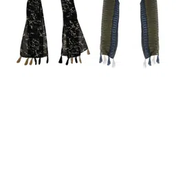 StoleVilla Women's Printed Designer Chiffon Stoles and Scarf (Multicolor) - Pack of 6-16