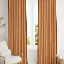 Galaxy Home Decor Beige Set of 2 Long Door Curtain-50