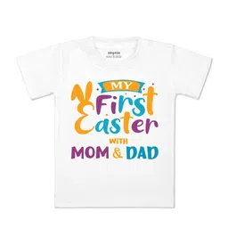 Arvesa Kids Typography Printed Applique T-shirt-picture-15
