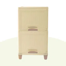 Kuber Industries Cream-Coloured 3 Pieces Multi-Utility Organisers image 3
