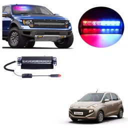 Cartronics 8 LED  Red Blue  Police Flasher Light for Hyundai Santro-23