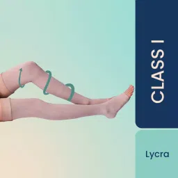 Sorgen SLCS1322 Classique Lycra Medical Compression Stockings for Varicose Veins Class 1 Thigh Length (Medium)-13