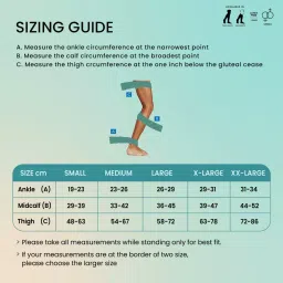 Sorgen SLCS1322 Classique Lycra Medical Compression Stockings for Varicose Veins Class 1 Thigh Length (Medium) image 2