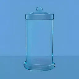 Borosil Cylindrical Museum Jar with Lid Borosilicate Glass 3.3 Size 150 × 380 mm, 6912M70-20
