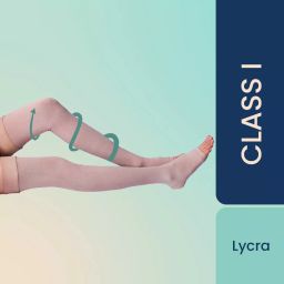 Sorgen SLCS1324 Classique Lycra Medical Compression Stockings for Varicose Veins Class 1 Thigh Length (X-Large)-4