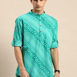 RAJUBHAI HARGOVINDAS Bandhani Printed Indie Prints Pure Cotton Kurta-image-59