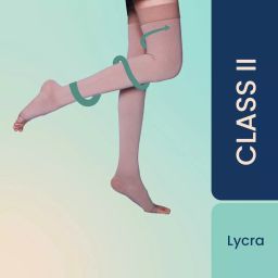 Sorgen SLCS2324 Classique Lycra Medical Compression Stockings for Varicose Veins Class 2 Thigh Length (X-Large)-17