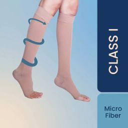 Sorgen SMCS1311 Royale Microfiber Extra Soft Superior Fabric Medical Compression Stockings for Varicose Veins Class 1 Knee Length (Small)-36