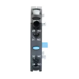 Elmeasure Side Add-On Block First Left 1NO, 1NC for E3MO 3-100 kvar Capacitive Duty Contactor, E3MOSAL1NONC-48