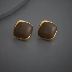 Kushal's Fashion Jewellery Gold-Plated Party Geometric Studs Earrings-picture-19