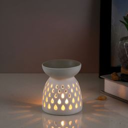 TAYHAA White Textured Ceramic Aroma OilDiffusers-24