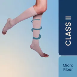 Sorgen SMCS2311 Royale Microfiber Extra Soft Superior Fabric Medical Compression Stockings for Varicose Veins Class 2 Knee Length (Small)-image-39