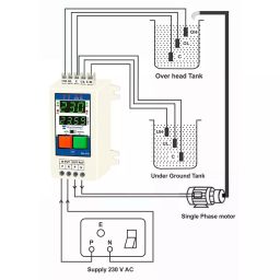 Mivan Technologies Single Phase Digital Water Level Controller for Up to 3 HP, DSL RTC image 2