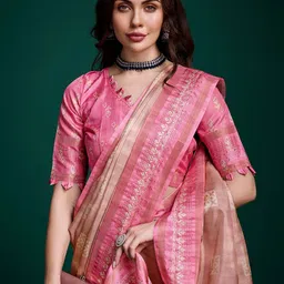 TASRIKA Geometric Printed Woven Design Saree-15