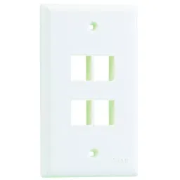 PANDUIT Faceplates VERTICAL FACEPLATE, 4 MODULE, WHITE, NK4FNWH-picture-6