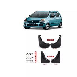 Automoto Cup Type Mud Flaps Splash Guard Front & Rear for Maruti Suzuki WagonR Old Model (Set of 4)-44