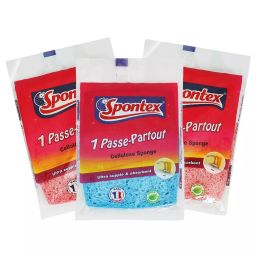 Spontex Cellulose Sponge Passe Partout for Kitchen & Bathroom Cleaning Pink (Pack of 3)-image-82