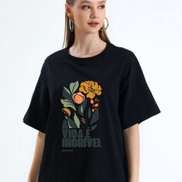 WOBE Women Floral Printed Round Neck Pure Cotton T-shirt-image-82