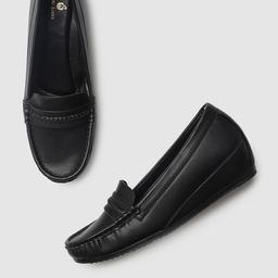 Marc Loire Black Wedge Loafers-46